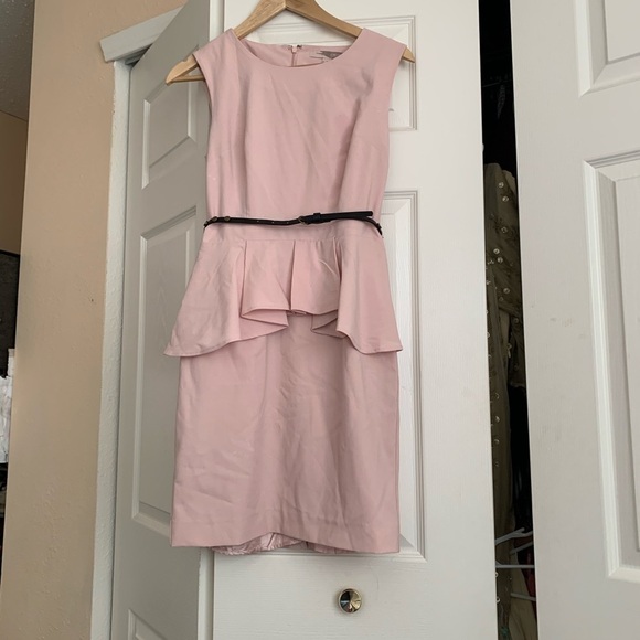 forever21 contemporary Dresses & Skirts - Classy belted baby pink business dress
